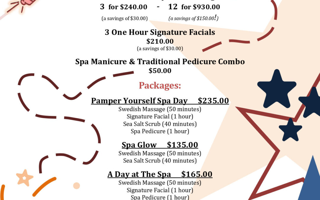 July 2026 Spa Specials